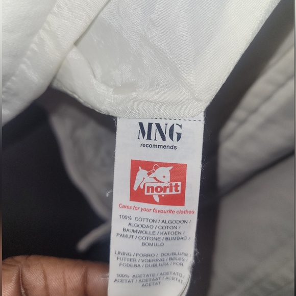 MNG by Mango 100% cotton beige/tan jacket womens XXS - Picture 8 of 9